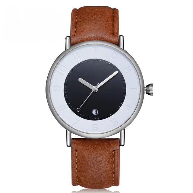 Open media 1 in modal  Open media 2 in modal  Open media 3 in modal  Open media 4 in modal Tomiwatches.pk  TOMI T-085 Men's Watch Date Quartz Round Dial