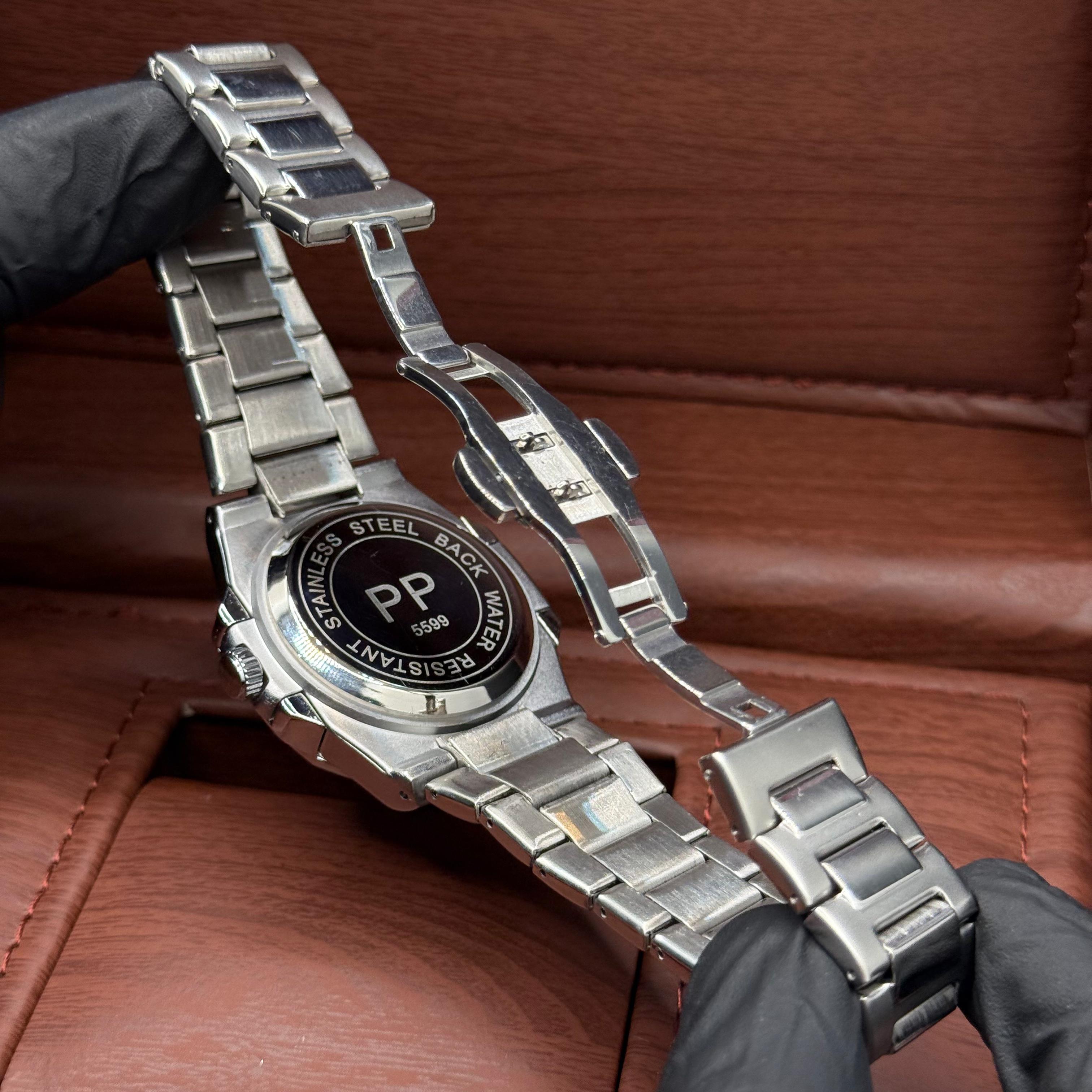 Patek Philippe  Black Classic - White Dial Automatic with Date