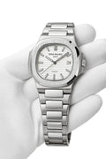 Patek Philippe Silver Classic -  White Dial with Date