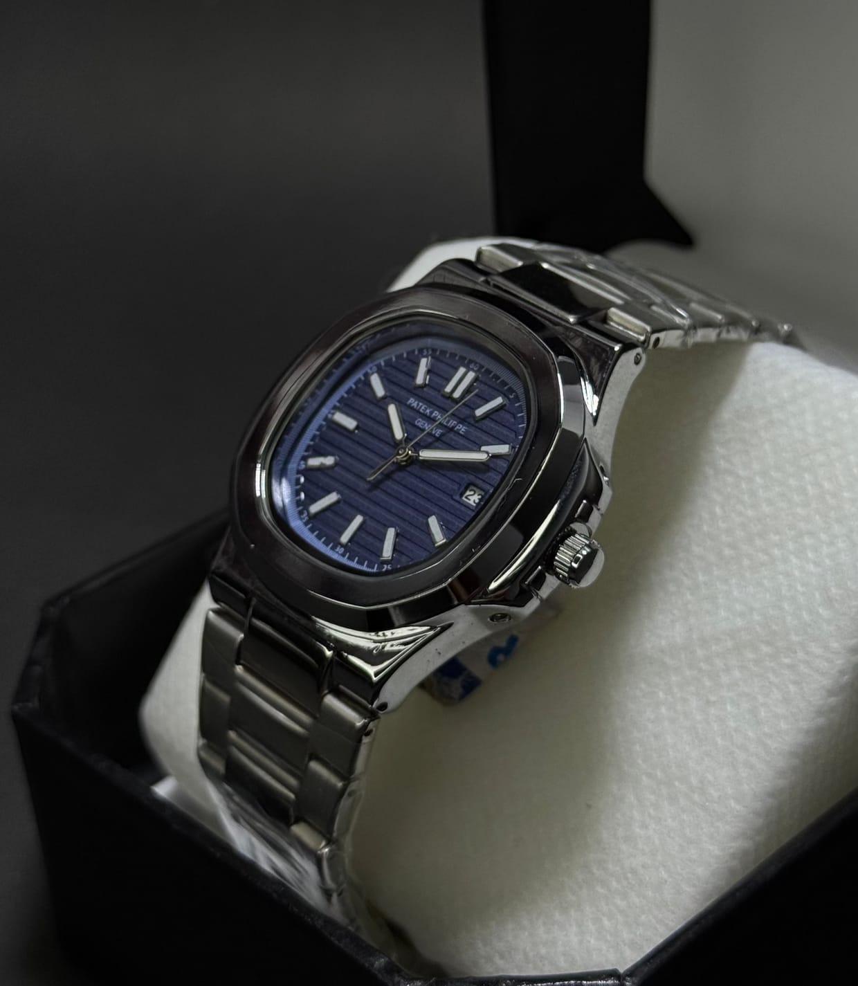 Patek Philippe Silver Classic - Blue Dial Automatic with Date