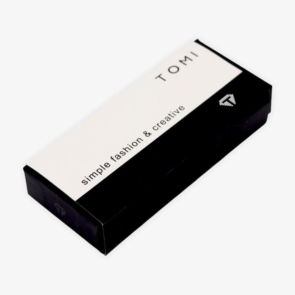 TOMI Men's Quartz Date Leather Strap